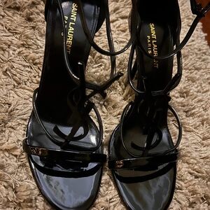 Saint Laurent Glossy Black Heels